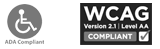 Web adaptada ADA Compilance y WCAG 2.1